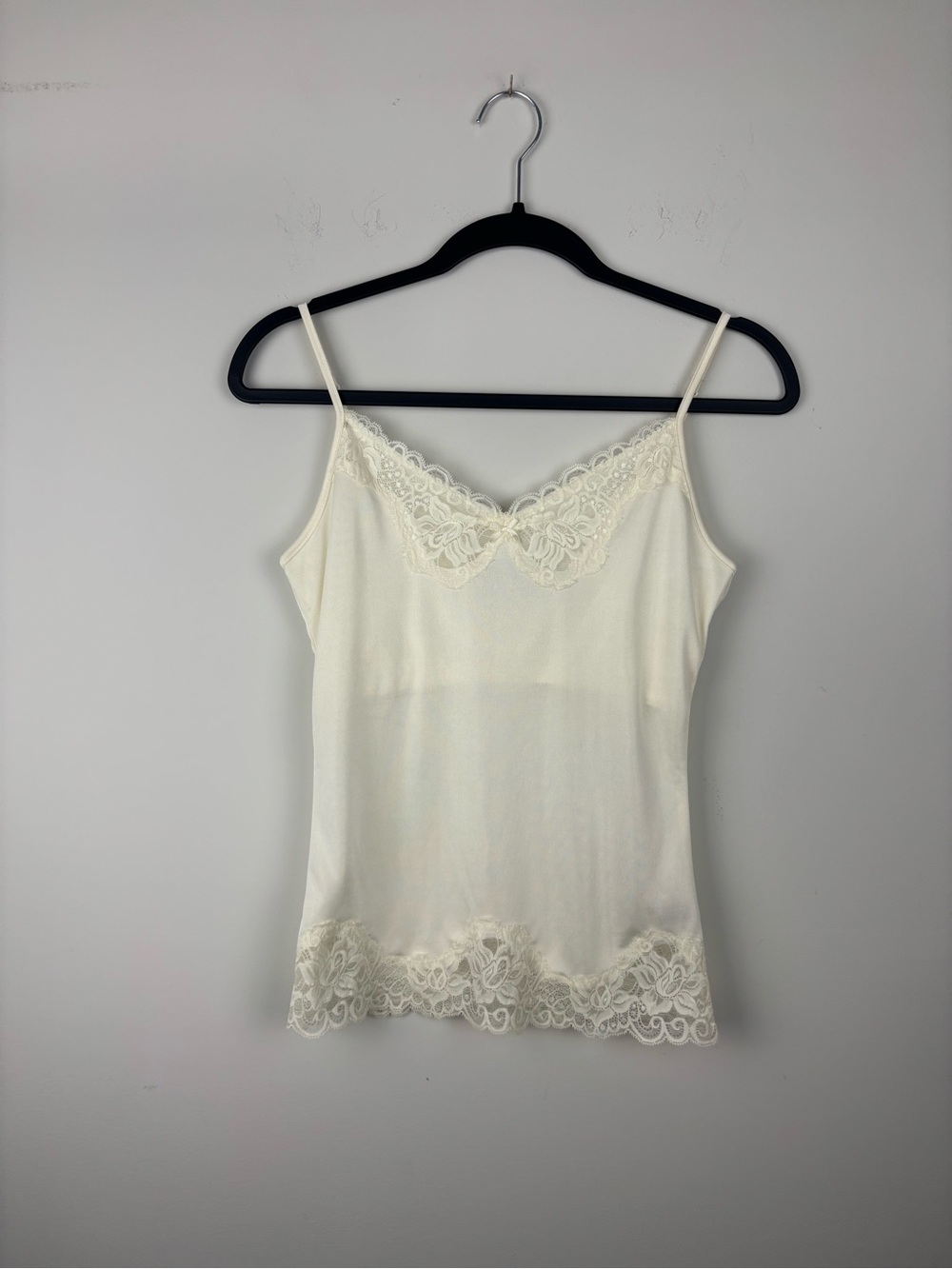 The Limited Y2K Vintage Lace Trim Sweetheart Slip Cami Small Whimsigoth 2004